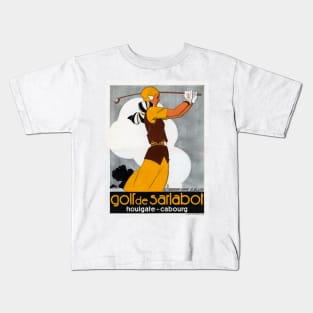 Vintage Travel Poster France Golf de Sarlabot Kids T-Shirt